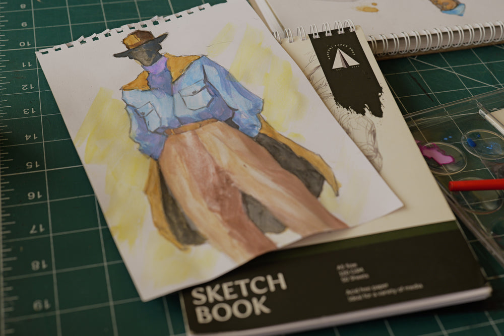 A glimpse into our sketchbooks.