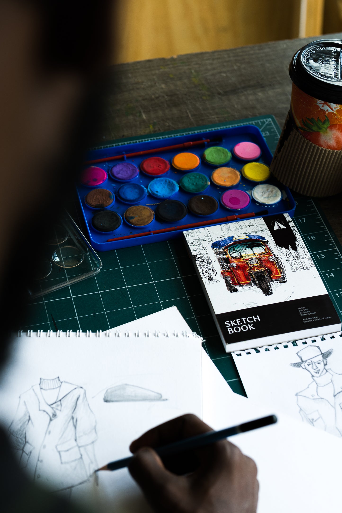 A5 Sketchbook for Drawing – 200 GSM Thick Paper for Mixed Media