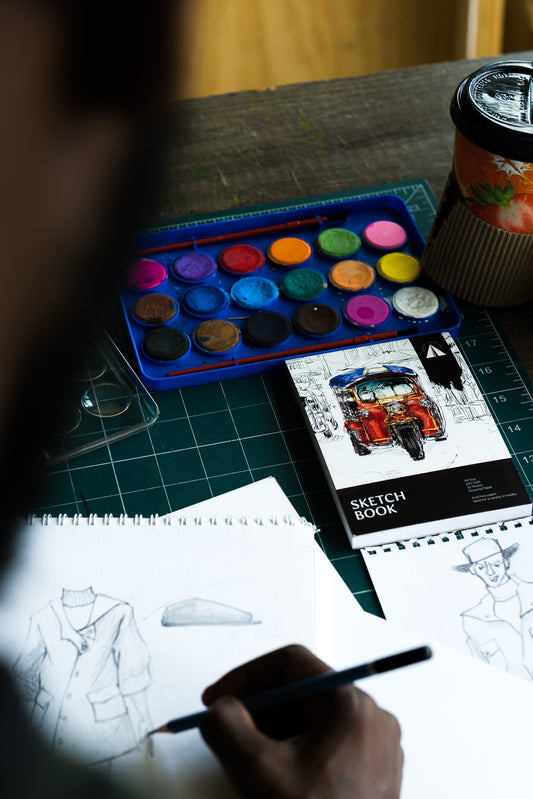 A5 Sketchbook for Drawing – 200 GSM Thick Paper for Mixed Media
