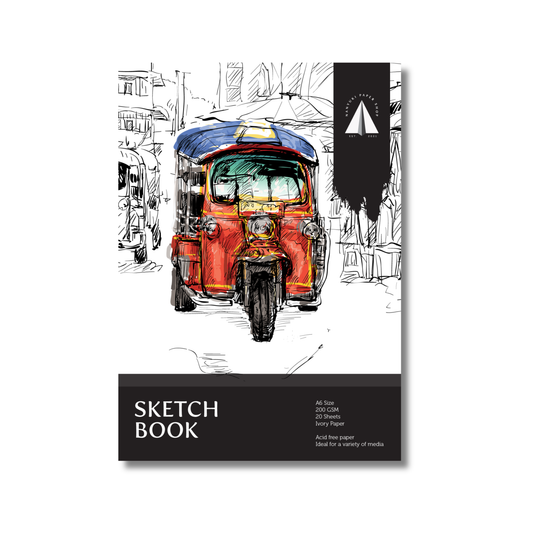 A5 Sketchbook for Drawing – 200 GSM Thick Paper for Mixed Media